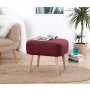 Atelier del Sofa Tabure Parrot Claret Red - slika 1