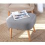 Atelier del Sofa Tabure Parrot Grey - slika 4