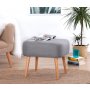 Atelier del Sofa Tabure Parrot Grey - slika 1