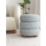 Atelier del Sofa Tabure Boumy Wood Blue - slika 2