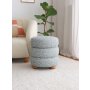 Atelier del Sofa Tabure Boumy Wood Blue - slika 1