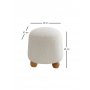 Atelier del Sofa Tabure Fumi White - slika 5