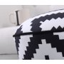 Atelier del Sofa Tabure Luiz Black White - slika 4