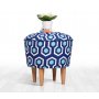 Atelier del Sofa Tabure Sky v2 Blue White - slika 1