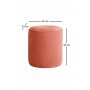 Atelier del Sofa Tabure Teddy Vermilion - slika 5