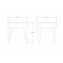 Atelier del Sofa Tabure Adal Beige - slika 3