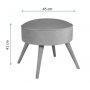 Atelier del Sofa Tabure Boyce Red - slika 5