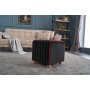 Atelier del Sofa Tabure Mona Puf Black - slika 1