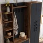HANAH HOME Cipelarnik sa čivilukom Viyana DA Walnut Anthracite - slika 5