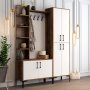 HANAH HOME Cipelarnik sa čivilukom Viyana DA Walnut White - slika 3