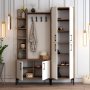 HANAH HOME Cipelarnik sa čivilukom Viyana DA Walnut White - slika 4