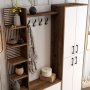 HANAH HOME Cipelarnik sa čivilukom Viyana DA Walnut White - slika 5