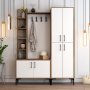 HANAH HOME Cipelarnik sa čivilukom Viyana DA Walnut White - slika 1