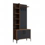HANAH HOME Cipelarnik sa čivilukom Viyana D Walnut Anthracite - slika 5