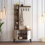 HANAH HOME Cipelarnik sa čivilukom Viyana D Walnut Cream - slika 3