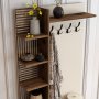 HANAH HOME Cipelarnik sa čivilukom Viyana D Walnut Cream - slika 4