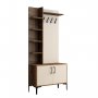 HANAH HOME Cipelarnik sa čivilukom Viyana D Walnut Cream - slika 5