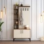 HANAH HOME Cipelarnik sa čivilukom Viyana D Walnut Cream - slika 1