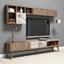 HANAH HOME Set za dnevnu sobu Milan Walnut White Marble - slika 2
