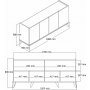 HANAH HOME Komoda Elegante 1600 - slika 4