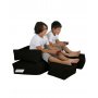 Atelier del Sofa Lazy bag Kids Double Seat Pouf Black - slika 4