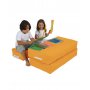 Atelier del Sofa Lazy bag Kids Double Seat Pouf Orange - slika 2