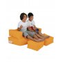 Atelier del Sofa Lazy bag Kids Double Seat Pouf Orange - slika 3