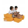 Atelier del Sofa Lazy bag Kids Double Seat Pouf Orange - slika 4