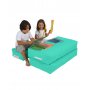 Atelier del Sofa Lazy bag Kids Double Seat Pouf Turquoise - slika 2