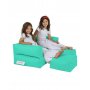Atelier del Sofa Lazy bag Kids Double Seat Pouf Turquoise - slika 1
