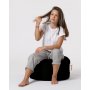 Atelier del Sofa Tabure Round Pouf Black - slika 2