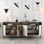 HANAH HOME Komoda Milan Walnut Cream - slika 3