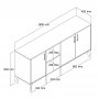 HANAH HOME Komoda Exxen 1626 - slika 5