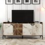HANAH HOME Komoda Venedik Walnut White Marble - slika 5