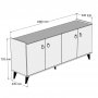 HANAH HOME Komoda KSL0102 - slika 4