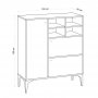 HANAH HOME Komoda Ewa Sapphire Oak - slika 5