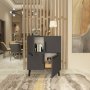 HANAH HOME Komoda Makro Anthracite - slika 2