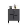 HANAH HOME Komoda Makro Anthracite - slika 3