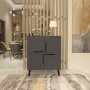 HANAH HOME Komoda Makro Anthracite - slika 1