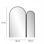 HANAH HOME Dekorativno ogledalo Classe Mirror Black - slika 3