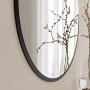 HANAH HOME Dekorativno ogledalo Yuvarlak Mirror Black - slika 5