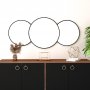 HANAH HOME Dekorativno ogledalo Royal Large Black - slika 1