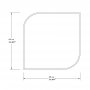 HANAH HOME Dekorativno ogledalo Vero White - slika 4