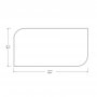 HANAH HOME Dekorativno ogledalo Akron White - slika 4