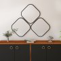 HANAH HOME Dekorativno ogledalo Atlantis Medium Black - slika 2