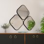 HANAH HOME Dekorativno ogledalo Atlantis Medium Black - slika 1