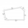 HANAH HOME Dekorativno ogledalo Tarz Black - slika 4