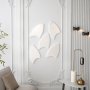 HANAH HOME Dekorativno ogledalo Damla Medium White - slika 1