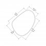 HANAH HOME Dekorativno ogledalo Golf Black - slika 4