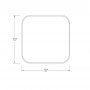 HANAH HOME Dekorativno ogledalo Atlantis Small White - slika 3